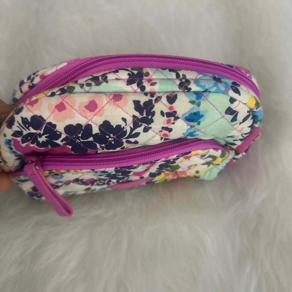 Vera Bradley small double zipped cosmetic bag